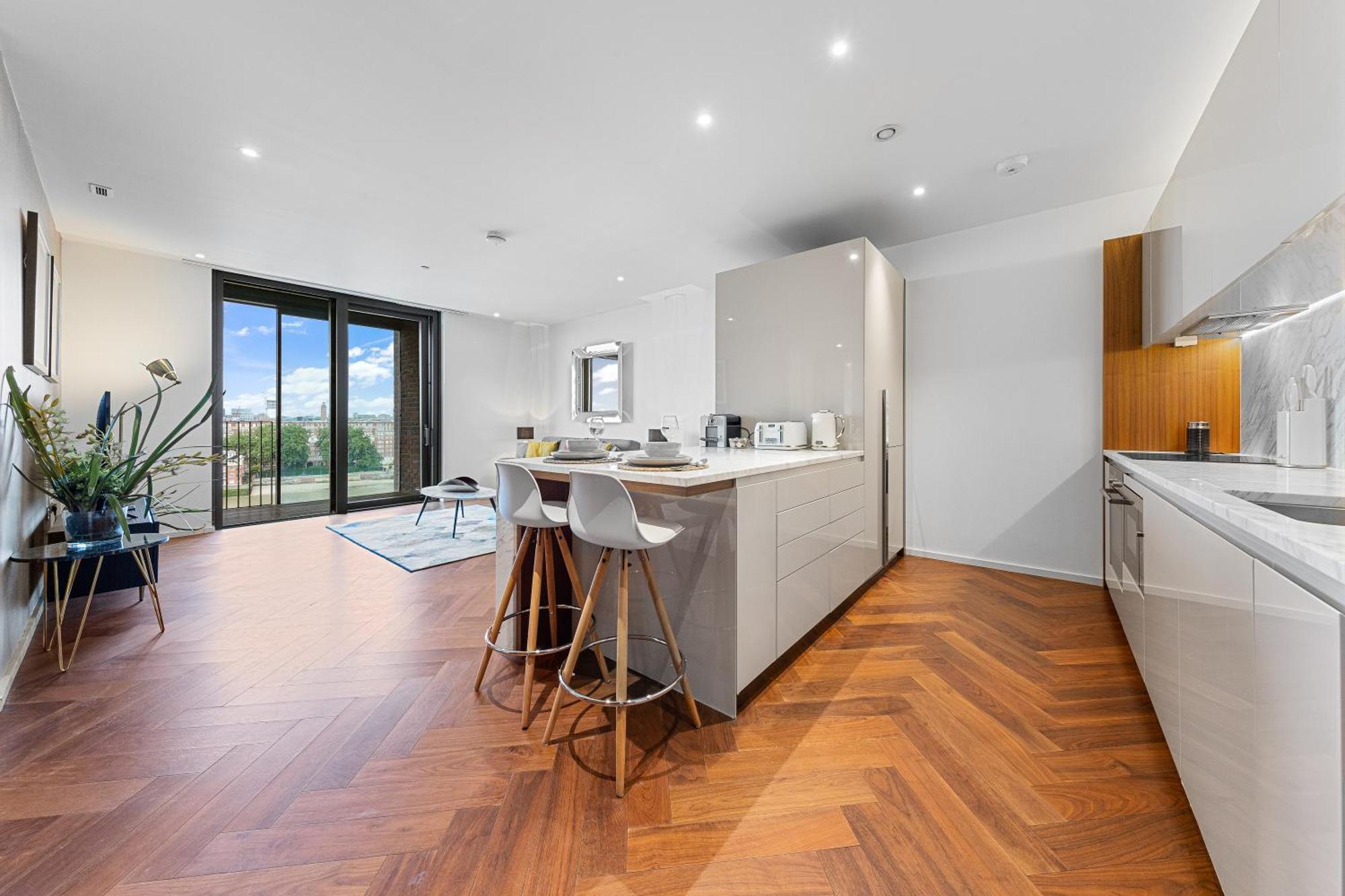 River Panorama Central London 2 Bedroom New Development Dış mekan fotoğraf